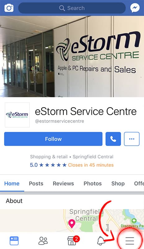 eStorm service centre facebook remove companies from your facebook page 1