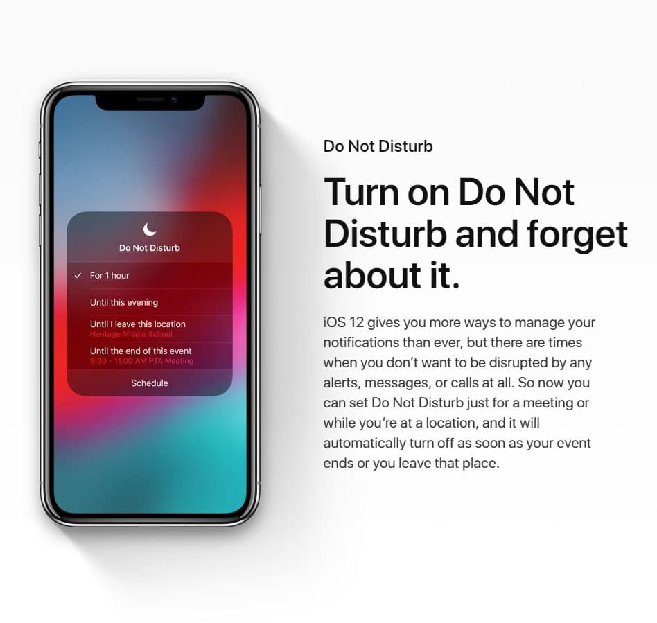 DND iOS12