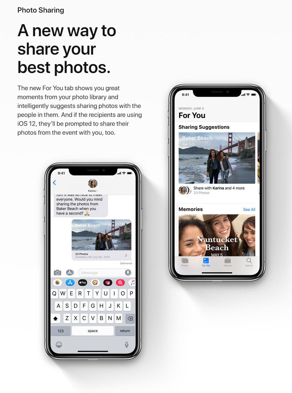 Photosharing iOS12